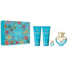 Versace Women Gift Boxes Versace Dylan Turquoise Gift Set EdT 100ml + Body Lotion 100ml + Shower Gel 100ml + EdT 5ml