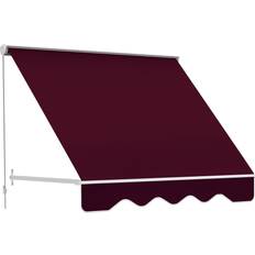 OutSunny Awnings OutSunny 6' Drop Arm Manual Retractable Window Awning