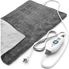 Pure Enrichment Relief XL King Size Heating Pad, 23-1/2" x 11-1/2" Charcoal Gray