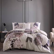California King Bed Linen BEBEJAN Bloom 230 Thread Count Bedspread Purple