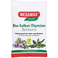 Nahrungsmittel reduziert Megamax B.V. Bio Salbei-Thymian Bonbons 85 Gramm