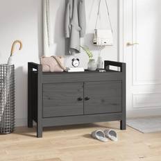 Natur Oppbevaringsbenker vidaXL Grey, 80 Pine Hall Oppbevaringsbenk