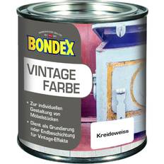 Weiß Acrylfarben Bondex Vintage-Holzfarbe kreideweiß 375 ml