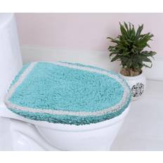 Turquoise Non-Slip Bath Mats Weavers Allure Collection Lid