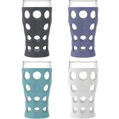 Cups Lifefactory Cup with Protective Silicone Sleeves, Assorted Colors, 22 oz. LF340400C4 Assorted