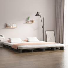 vidaXL Solid Wood Pine Bed Frame Sängram