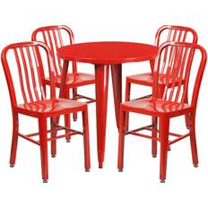 Flash Furniture Chad Commercial Grade 30" Round Red