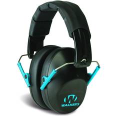 Hearing Protection Walker's Passive Low Profile Folding Muff- Black/Teal