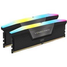 Corsair DDR5 RAM Memory Corsair Vengeance RGB Black DDR5 6400MHz 2x32GB (CMH64GX5M2B6400C32)
