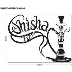 Wandtattoo Spruch Shisha-Bar