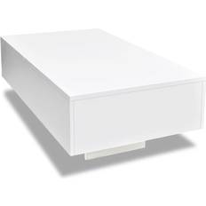 Rectangle - White Coffee Tables vidaXL 85x55x31cm Coffee Table 21.7x33.5"