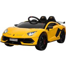 Licht Aufsitzspielzeuge Homcom Kinderauto Lamborghini elektrisch gelb