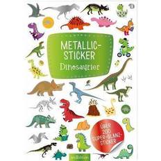 Plastikspielzeug Aufkleber Metallic-Sticker Dinosaurier