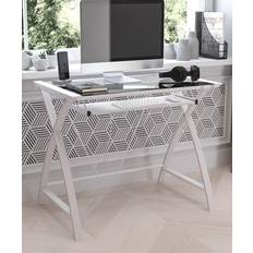 Flash Furniture Clear Tempered Writing Desk
