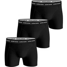 Herre Klær på salg Björn Borg Solid Essential Shorts 3-pack - Black