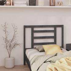 vidaXL grey, 96 Solid Pine Bed Sänggavel
