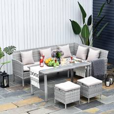 Outdoor Lounge Sets OutSunny Quality Build Outdoor Lounge Set
