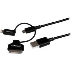 USB A 2.0 - USB B Micro/Lighting/30-Pin 1m