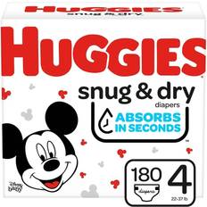 Huggies Grooming & Bathing Huggies Snug & Dry Size 4 10-17 kg 180pcs