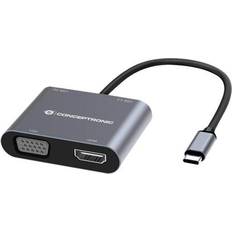 Conceptronics Donn 4-in-1 Docking Station USB