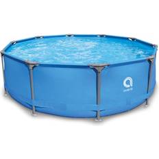 Pools JLeisure Avenli 10 ft. x 30 in. Steel LamTech Above Ground Swimming Pool, Blue