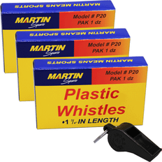 Plastic Whistles, 12 Per Pack, 3 Packs Martin Sports