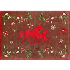 Tiere Teppiche Pferdefreunde Kinderteppich, braun, 110170cm