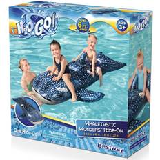 Inflatable Toys Bestway Water Recreation Inflatables Multi Navy & White Whaletastic Wonders Inflatable Ride-On Pool Float