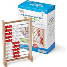 Abacus Learning Resources hand2mind Mini 100-bead Rekenrek, White/Red, 25/Set 93383 White