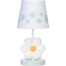 Lambs & Ivy Sweet Daisy White Floral Nursery/Child with Bulb Night Light