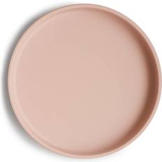 Mushie Classic Silicone Suction Plate BPA-Free Non-Slip Design Blush