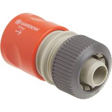 Gardena 5/8 Plastic Threaded End Repair Connector with Water Stop
