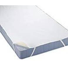 Polyester Matratzenschutz Biberna & Protect 0809600 Matratzenschutz Weiß, Silber