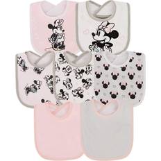 Disney Pacifiers & Teething Toys Disney Girls' Bibs MLT Minnie Mouse Pink & Gray Lovely Girl Bib Set