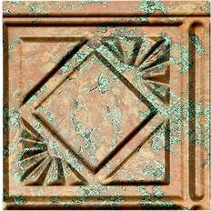 Fasade Traditional 4 18 Copper Fantasy Vinyl Decorative Wall Tile Backsplash 15 sq. ft. Kit
