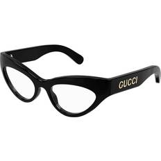 Stripet Briller Gucci GG 1295O 001, including lenses, BUTTERFLY Glasses, FEMALE