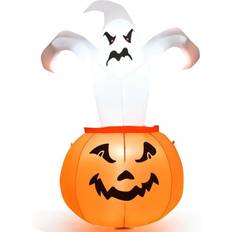 Inflatable Decorations Costway 5/6/12FT LED Halloween Inflatables