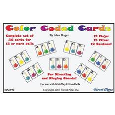 Resistance Bands Rhythm Band Color Coded Handbell Cards/36 Chords