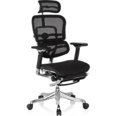 Fußablagen Bürostühle hjh OFFICE Ergohuman Plus Legpro Black Bürostuhl 120cm