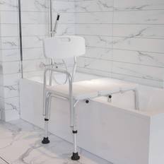 White Bathtub & Shower Accessories Flash Furniture HERCULES Series 300