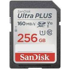 Sdxc 256gb SanDisk Ultra PLUS SDXC -UHS-I-Karte, SDXC Speicherkarte, 256 GB, 160 MB/s