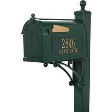 Whitehall Products 16299 Aluminum Deluxe Capitol Mailbox Package