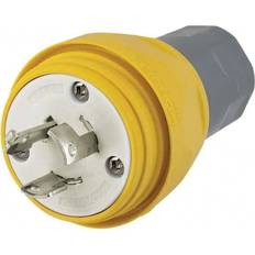 Hubbell WT Plug Non-NEMA 20A 125/250VAC Yellow HBL26W08