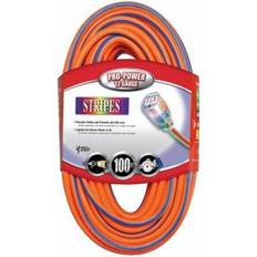 Southwire 2549SW003V 100ft 12/3 SJTW Stripes & Outdoor Ext Cord Orange/Blue, 100-Foot