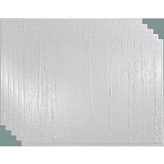 Non-woven Wallpaper FASÄDE Rain Decorative Vinyl 18in x 24in Backsplash Panel in Gloss White 5 Pack