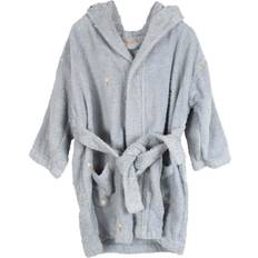 Filibabba Bathrobe with Embroidery - Pearl Blue