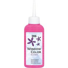 Rosa Glasfarben Kreul Window Color Glitzer-pink 80 ml