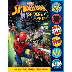 Spider-Man Actionfiguren Marvel Spider-Man Spider-Zeit! Action-Soundbuch mit 6 Geräuschen und 4 Comicgeschichten für Kinder ab 6 Jahren