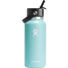 Carafes, Jugs & Bottles Hydro Flask 32 Wide Mouth with Flex Straw Dew Thermos