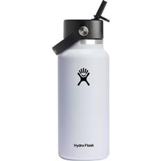 Thermoses Hydro Flask 32 Wide Mouth Water Flex Straw Cap Thermos